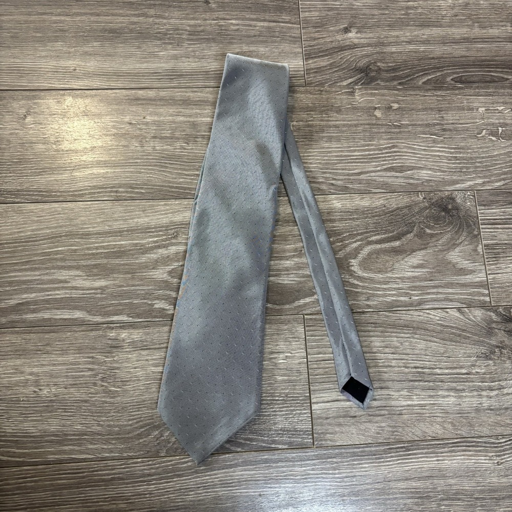 Marc Olivier Mod Mens Tie Classic Necktie Gray Vintage Canadian Designer